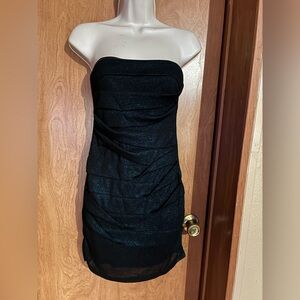 Y2K Papaya Strapless Dress Size Small